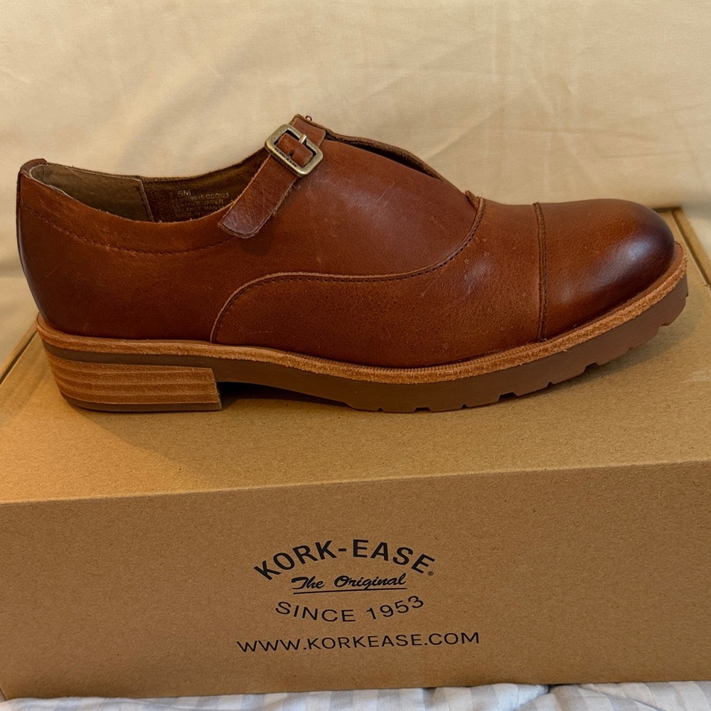Kork-Ease Cloetta Women's Brown Leather Loafers 7.5 NWT